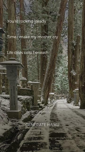 Haunted Haiku Generator