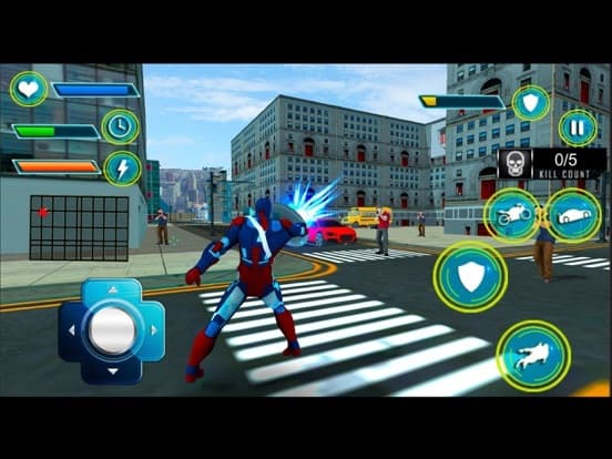 Captain Hero Bike Robot Rescue screenshot 2