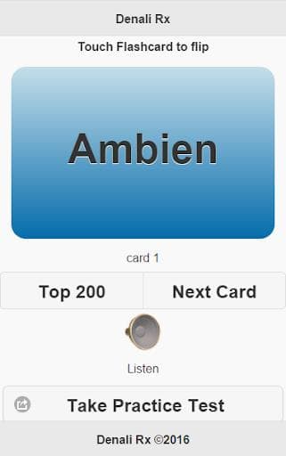 Top 200 Pharmacy Drugs Flashcards screenshot 3