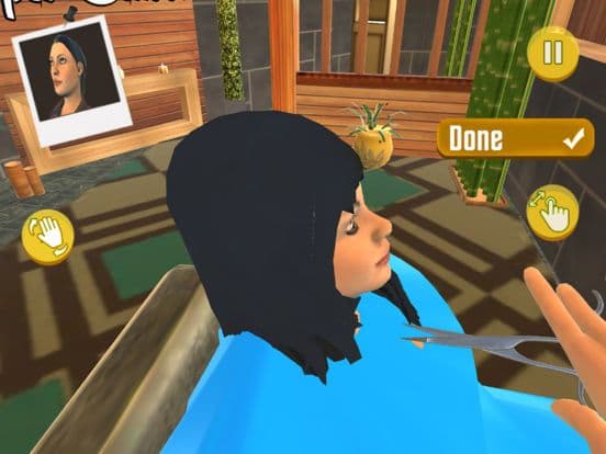 Girls Hair Cutting Game 3D screenshot 5