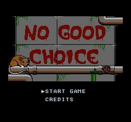 No Good Choice (NESDev Competition) screenshot 2