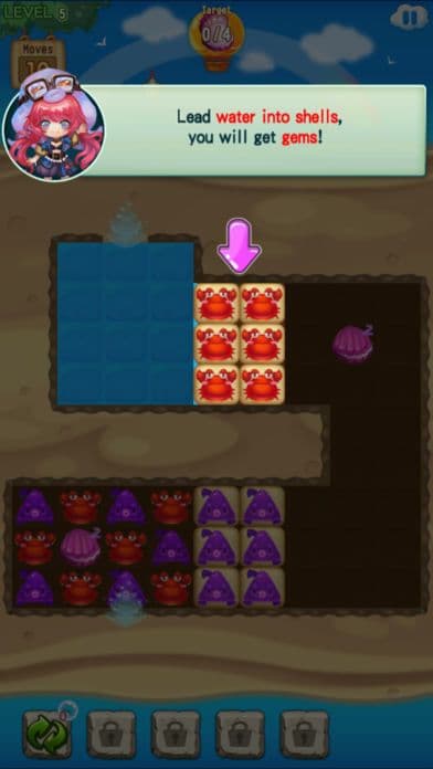 Seawater Dash Mania HD - crazy pearl digger screenshot 3