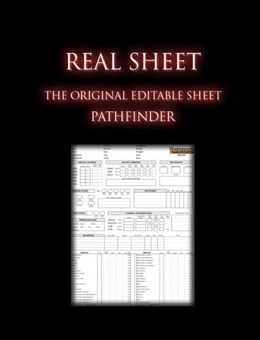 Real Sheet: Pathfinder + Dice Table screenshot 2