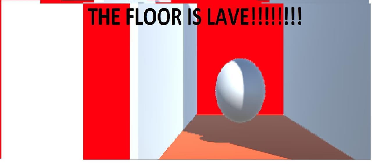 the floor is lave