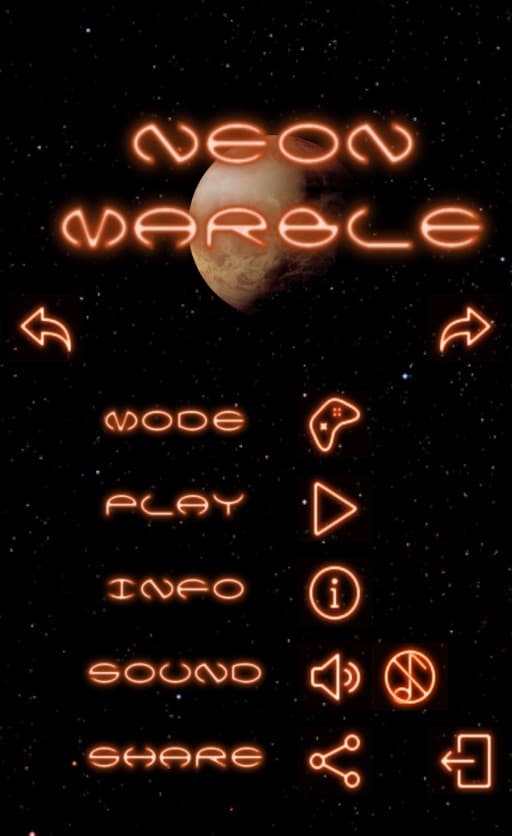 Neon Marble: Space Rush screenshot 2