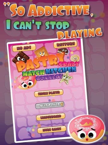 Pastry Crazy Match Mania - Paradise Kitchen Connect Puzzle Game FREE screenshot 2