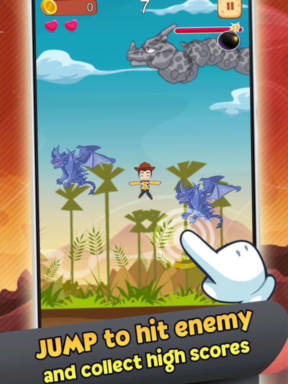 Cowboy Heroes Jump & Hit Games screenshot 3
