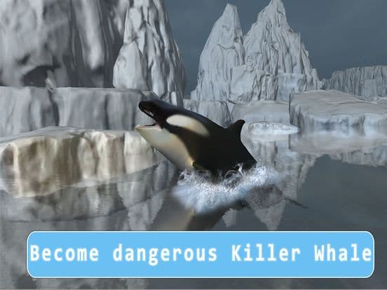 Orca Killer Whale Survival Simulator 3D - Play as orca, big ocean predator! screenshot 2