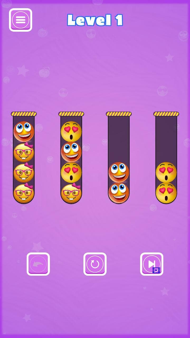 Emoji Sort Puzzle screenshot 3