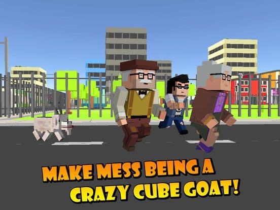 Cube Goat Simulator 3D screenshot 2