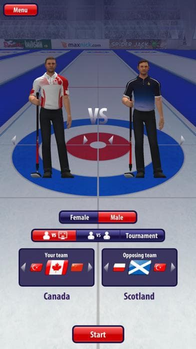 Curling3D screenshot 2