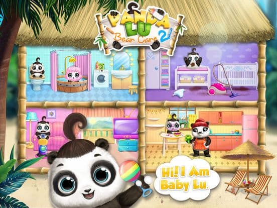 Panda Lu Baby Bear Care 2 - No Ads screenshot 2