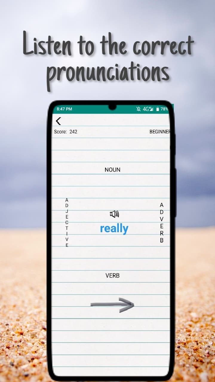 English Vocabulary Swipe screenshot 3