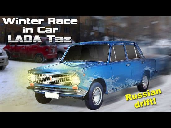 Winter Race in Car Lada Taz screenshot 3