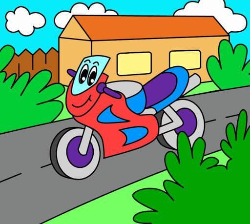 Coloring pages for children: transport screenshot 6