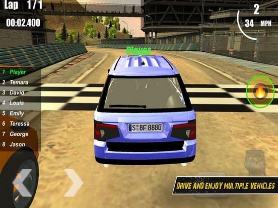 Racing SUV Car Hill Road screenshot 2