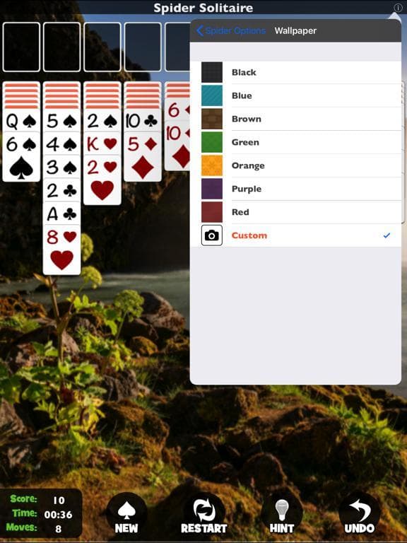 Spider Solitaire by Pokami screenshot 5