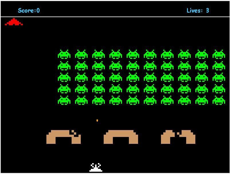 Space Invaders (itch) (mridulsikka) screenshot 2