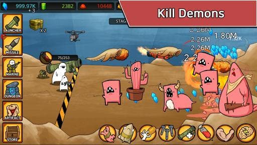 Missile Dude RPG: Tap Tap Missile screenshot 3