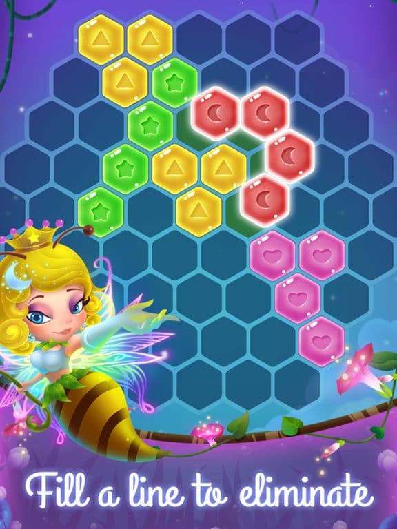 Flower Secret - Hexagon Block Puzzle screenshot 2