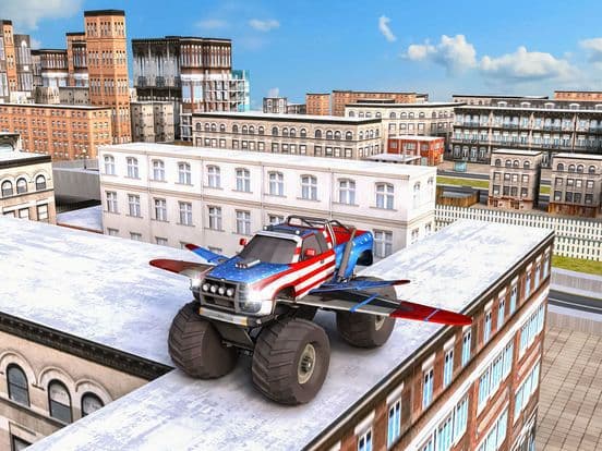 Off Road 4x4 Flying Monster Truck Real Racing screenshot 3