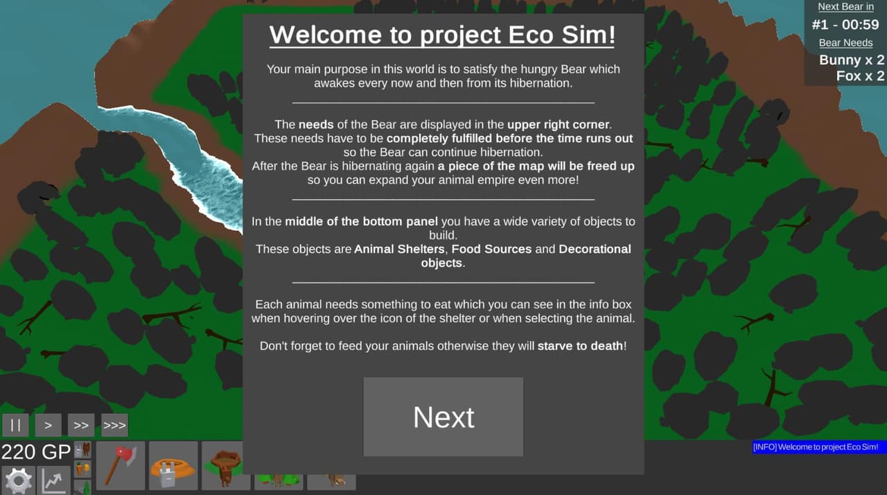 Student Project - Eco Sim screenshot 3