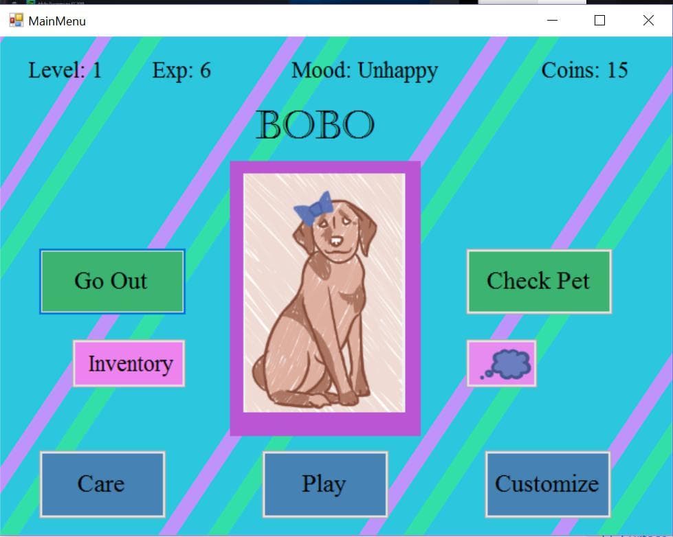 Virtual Pet (DefinitelyNotAShark) screenshot 2