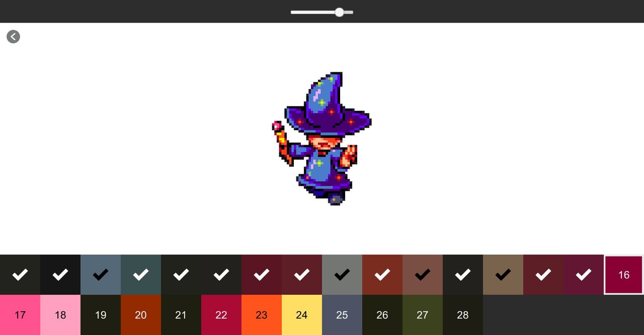 Color by Number - Monster Heroes (itch)
