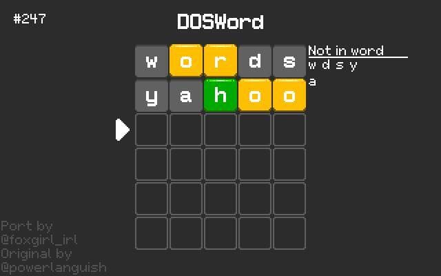 DOSWord screenshot 3
