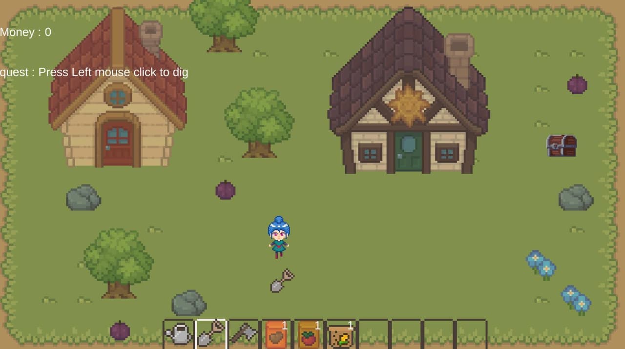 Simple farming simulator game screenshot 2
