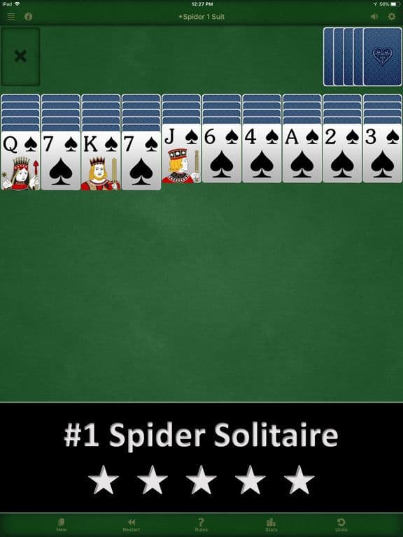 Spider Solitaire by Solebon screenshot 2