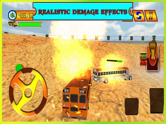 School Bus Crash Demolition: Derby Racing Bus Chase Simulator screenshot 2