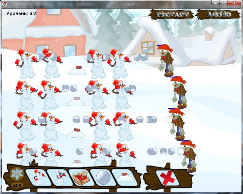 Snowman vs Zombies screenshot 3