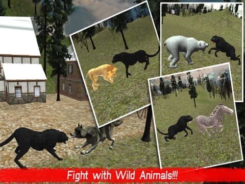 Wild Black Panther Attack Simulator 3D – Hunt the Zebra, Deer & Other Animal in Wildlife Safari screenshot 2