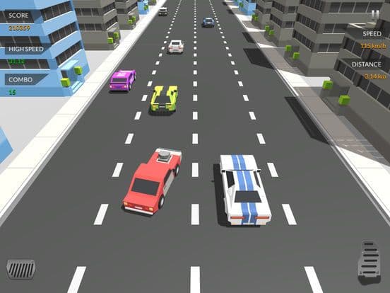 Blocky Cars Traffic Drive GT