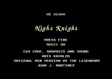 Night Knight C64 screenshot 2