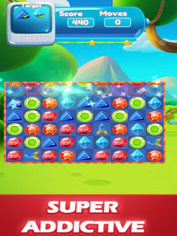 Jewels Match Island screenshot 2