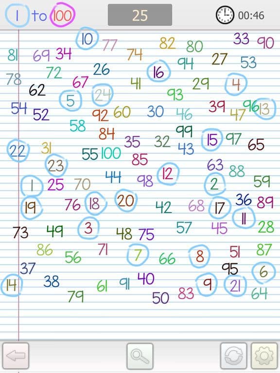 1 to 100 screenshot 2