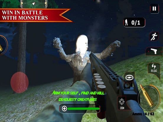 Hunter Monster Scary Forest screenshot 2