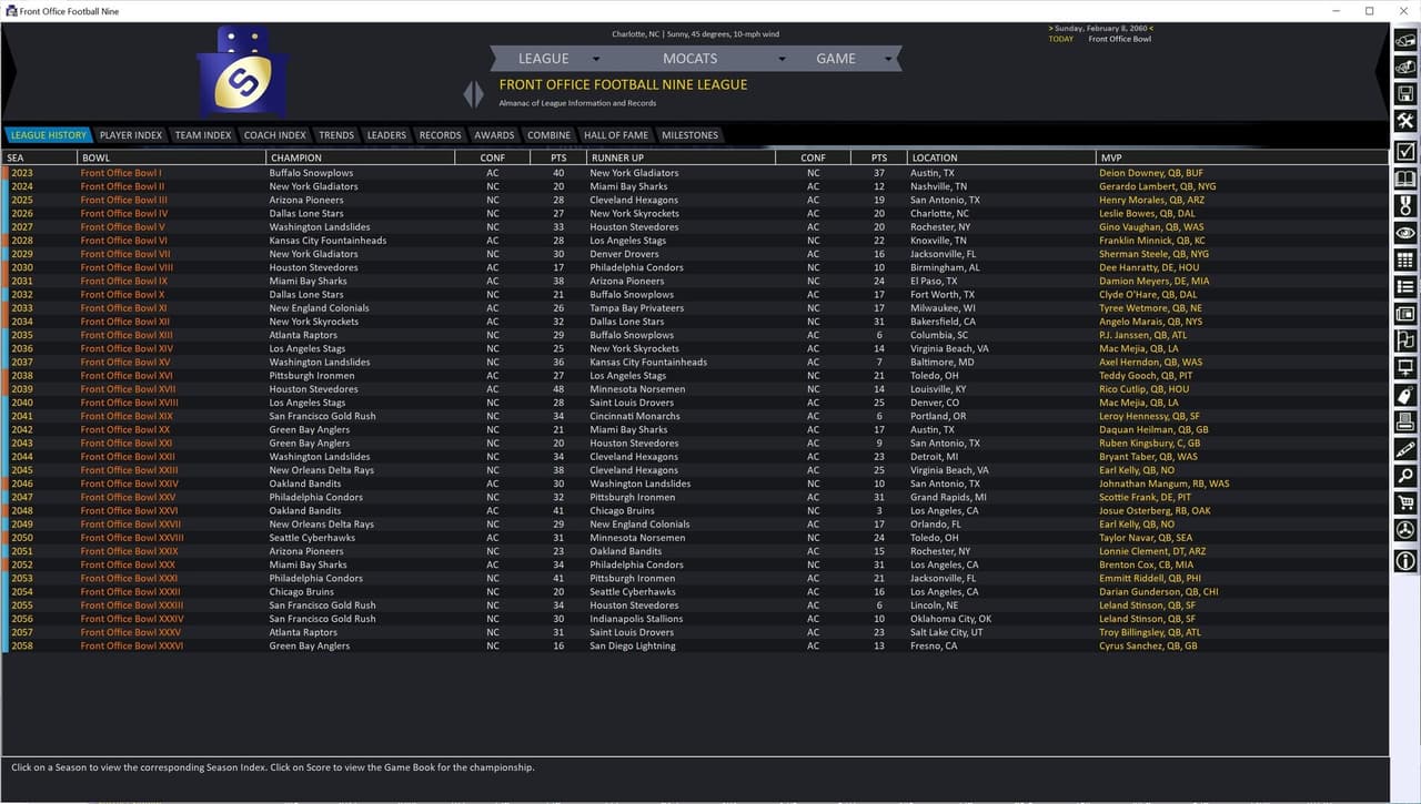 Front Office Football Nine screenshot 3