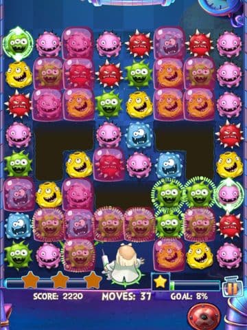 Crazy Doctor VS Weird Virus 2 Free - A matching puzzle game screenshot 4