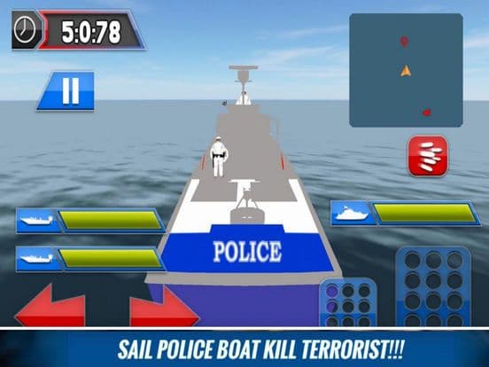 Mission Police Boat 3D screenshot 2