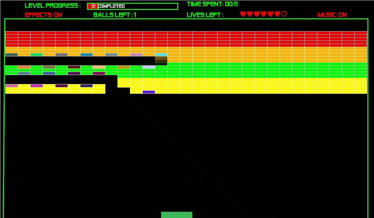 Breakout (itch) (geoshocker56) screenshot 2