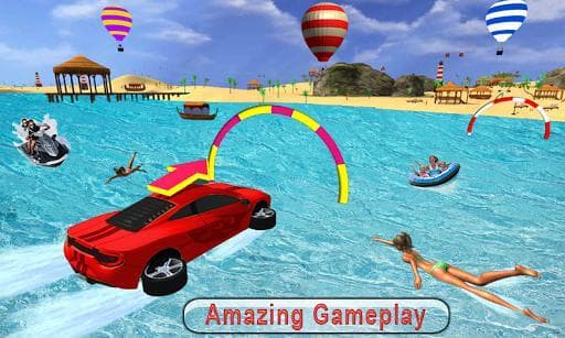 Water Surfer car Floating Beach Drive screenshot 2