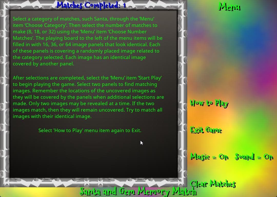 Santa and Gem Memory Match screenshot 3