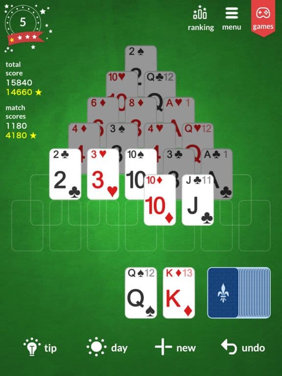Pyramid Solitaire - iPyramid screenshot 4