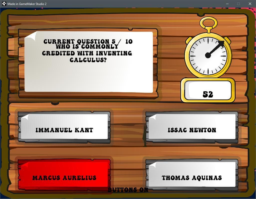 Quiz Game - One Button Accessible