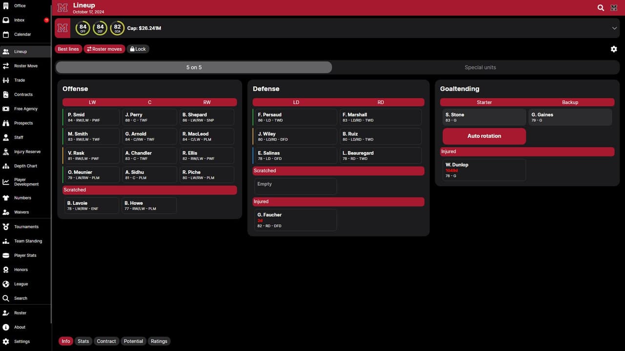 Hockey Legacy Manager 25 screenshot 2
