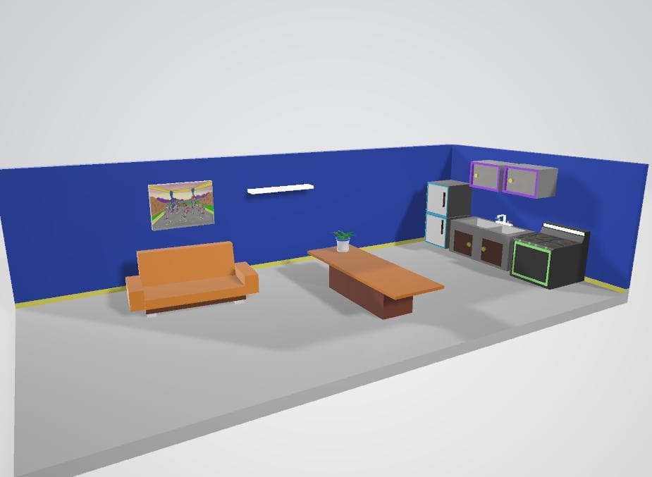 3d Model How Noobs Get By Living room asset
