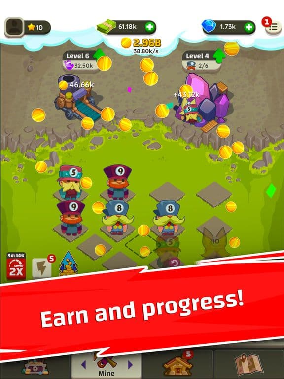Power Miners: Merge & Build screenshot 3